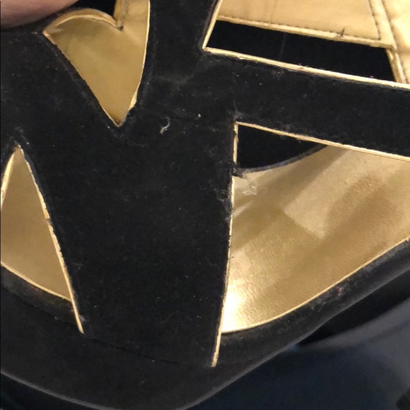 GUESS black and gold suede platform - Picture 5 of 5